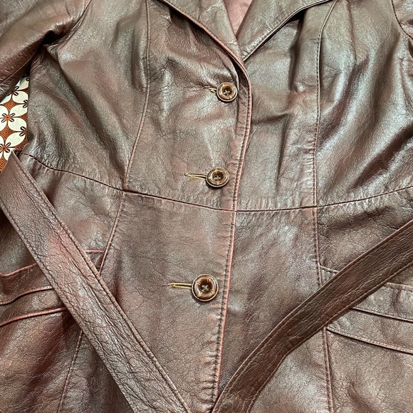 Vintage Norwest Belted Leather Jacket - Picture 8 of 14
